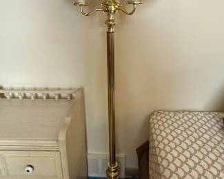 Vintage Brass Light Candelabra Floor Lamp