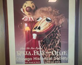 Kukla, Fran and Ollie Here We Are Again Chicago Historical Society Poster