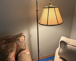 Vintage Frederick Cooper Brass Tripod Floor Lamp