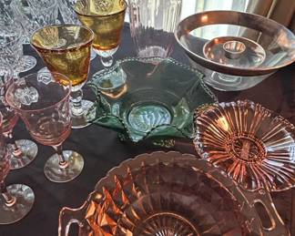 Jeannette Windsor Diamond Pink Depression Glass Collection