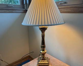 Vintage Stiffel Neoclassical Brass Table Lamp
