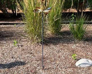 Metal Flower Garden Stake