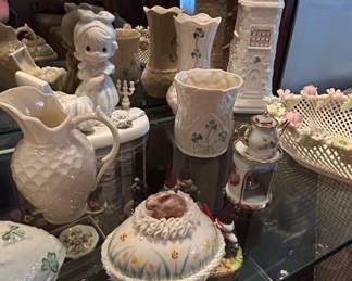 Belleek Parian China Shamrock Collection Assortment