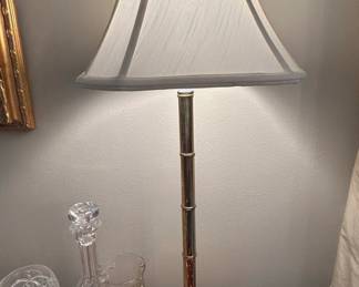 Vintage Brass Candlestick Table Lamp