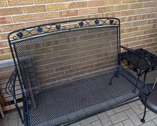 Woodard Briarwood Wrought Iron Garden Bench
