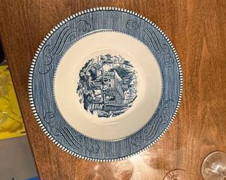 Royal China Currier Ives Maple Sugaring Dinnerware Set