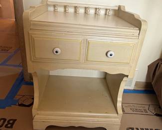 Vintage Dixie Furniture Gallery Nightstand with Model Number