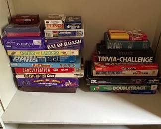 Collection of Assorted Vintage Board Games