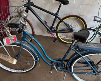 Vintage Blue Schwinn Hollywood StepThrough Cruiser Bicycle