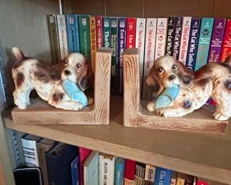 Vintage Ceramic Cocker Spaniel Dog Bookends