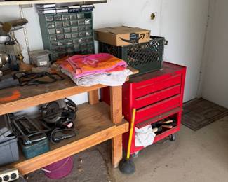 Rolling tool cart and other tools