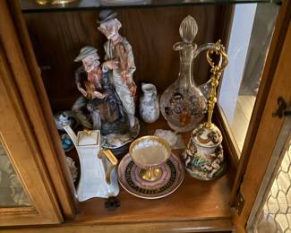 Figures, glass, porcelain.  Still sorting!