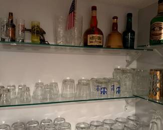 Glasses and booze
