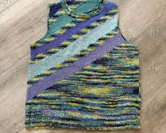 Vintage hand made granny chic/Boho in turquoise