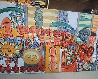James Puntigam detroit artist 8ft by 5 ft