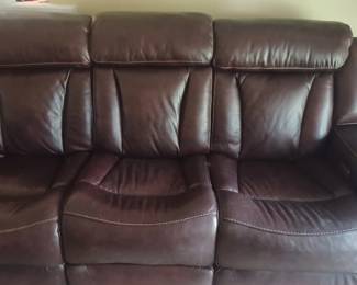 leather theater couch