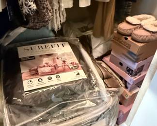 SureFit Recliner Furniture Cover and Bella King Comforter Set