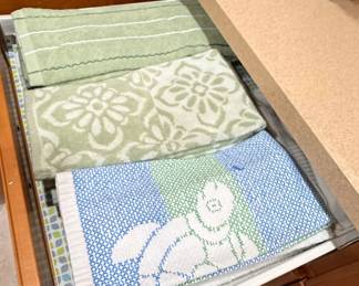 Assorted Decorative Kitchen and Hand Towels