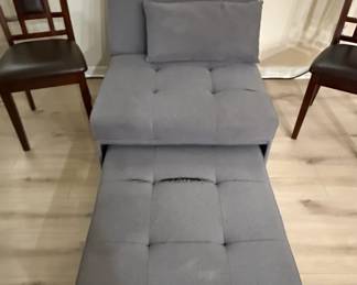 in Convertible Tufted Sleeper Chair Ottoman