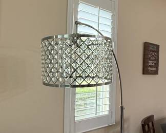 Crystal Lattice Arched Floor Lamp