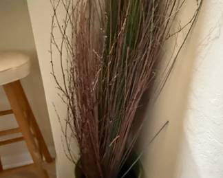 Dried Asian Willow Branches in Cylindrical Planter
