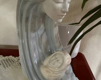 Vintage Porcelain Madonna and Child Figurine