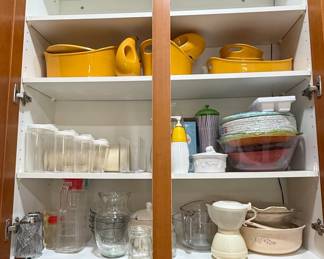 Vintage Yellow Ceramic Kitchenware Collection