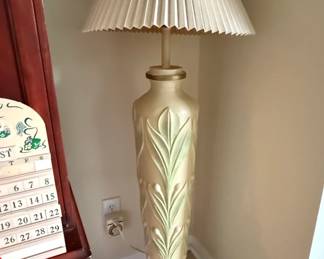 Vintage s Plaster Leaf Floor Lamp