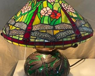 Green Dragonfly Lamp 