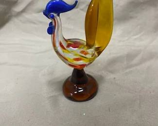 Art Glass Rooster