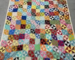 Multi-Color Hourglass Quilt 