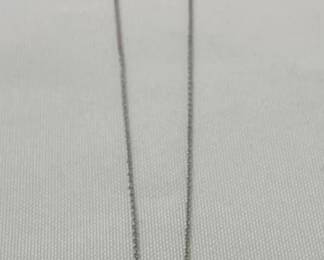 Sterling Chain w/Sterling Cross Pendant 