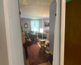 598 vintagegermanframelesswallmirrorwit