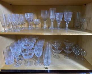 542 assortedstemwareglasscollection