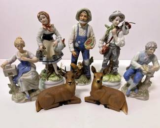 536 sixassortedporcelainandceramicfigur