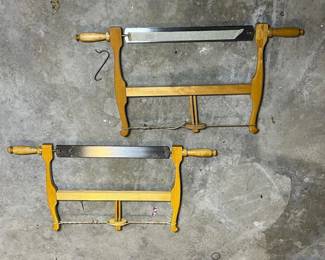 390 pairofwoodenframesawsbowsaws