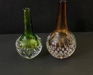 052 pairofgralkristallhandblownartgla