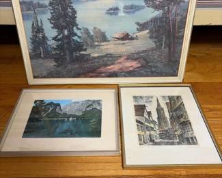 405 threeframedeuropeanlandscapeartworks