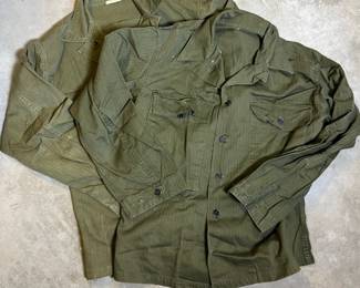 399 vintageolivedrabmilitaryfieldshirts