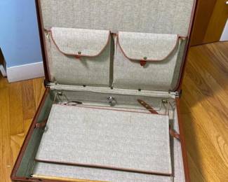 612 vintagebrownleatherattachecase