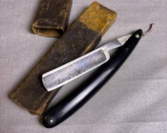 265 vintageusmcstraightrazorwithcase