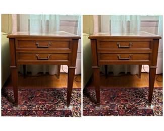 548 pairofheritagewalnutendtables