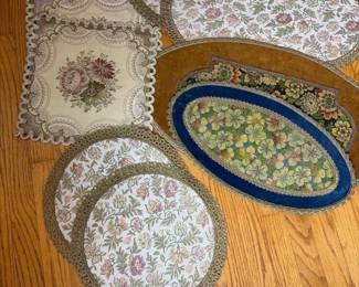 158 assortedfloralbrocadeandvelvetplace