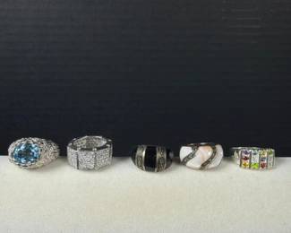 476 fivesterlingsilverrings