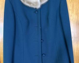 282 womenssmalldarkbluewooljacketwith
