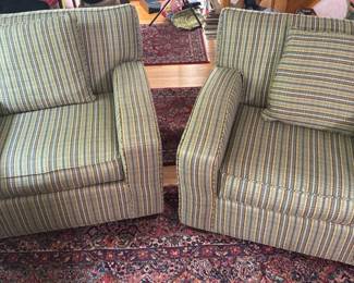 521 pairofmcmstripedupholsteredarmchair