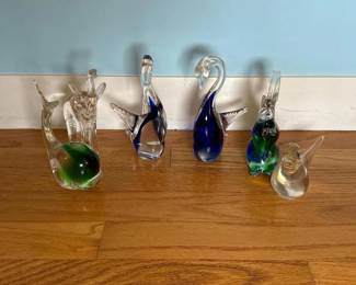 030 sixmuranoartglassanimals