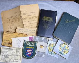 272 mixedmilitaryephemeranotebookspatche
