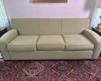 520 sagegreenupholsteredthreeseatsofa