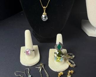 505 sterlingandplatedsterlingjewelrylot
